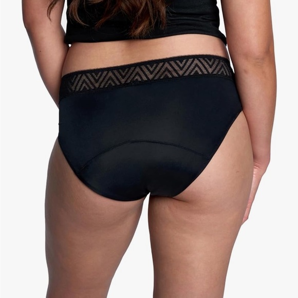 Thinx Period Underwear Hiphugger black lace waist Small - Picture 3 of 3